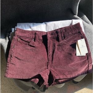 Volcom Corduroy Shorts Sz 1 NEW